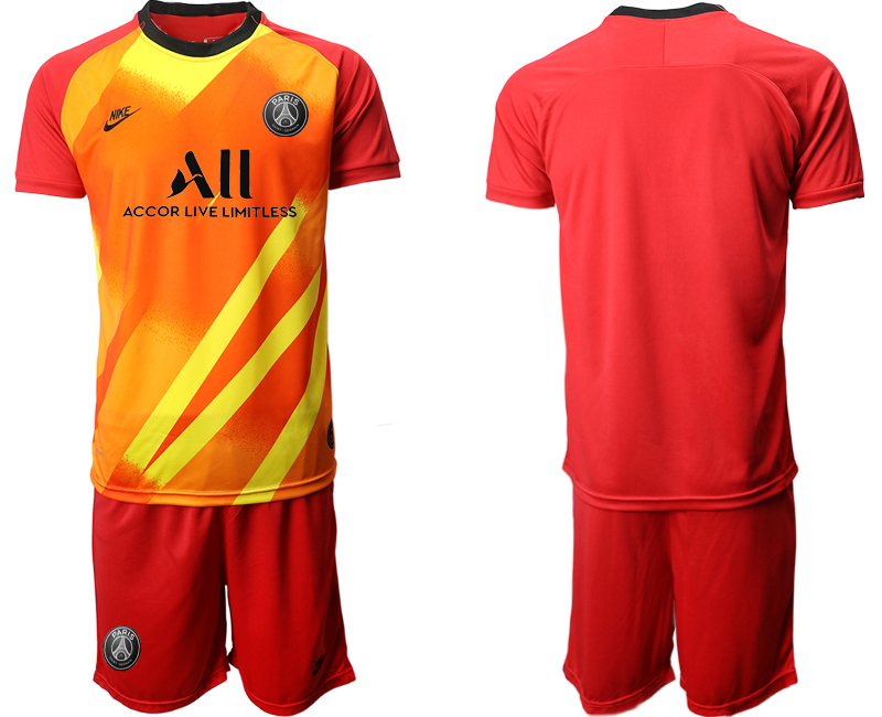 Men 2020-2021 club Paris St German red goalkeeper Soccer Jerseys->customized soccer jersey->Custom Jersey